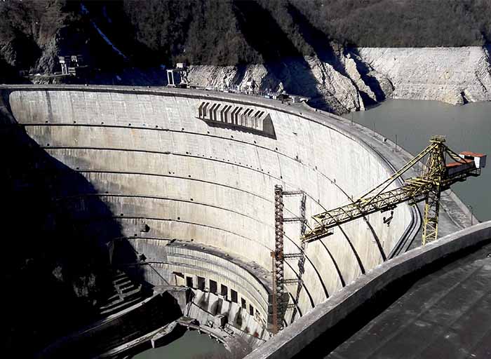 Visit of Enguri Concrete Dam, the Tallest Concrete Arch Gravity Dam In the World